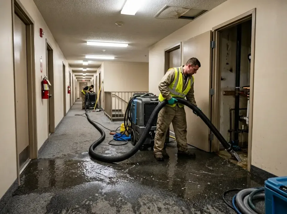 multi-unit-apartment-hallway-f-005 — frequently asked questions, Emergency Burst Pipe Water Extraction & Removal in Paris, AR